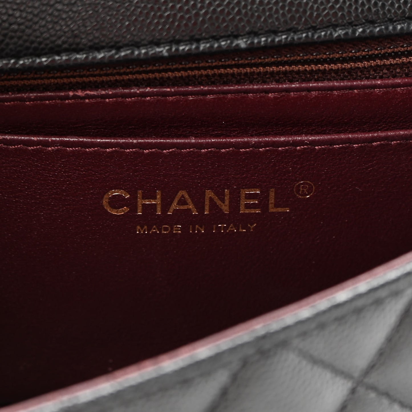 Caviar Quilted Mini Rectangular Flap Black