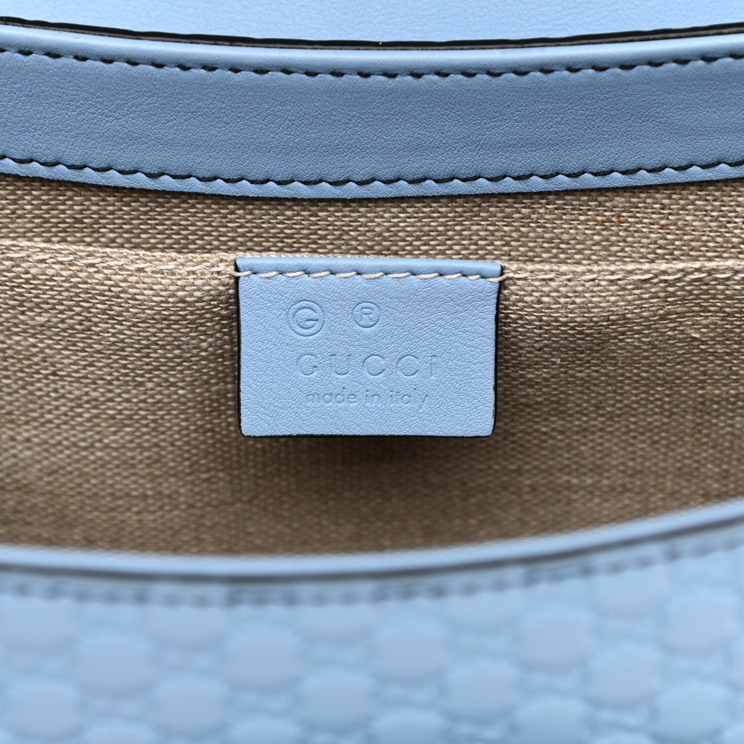 Gucci Microguccissima Medium Emily Chain Shoulder Bag Mineral Blue 6 of 11