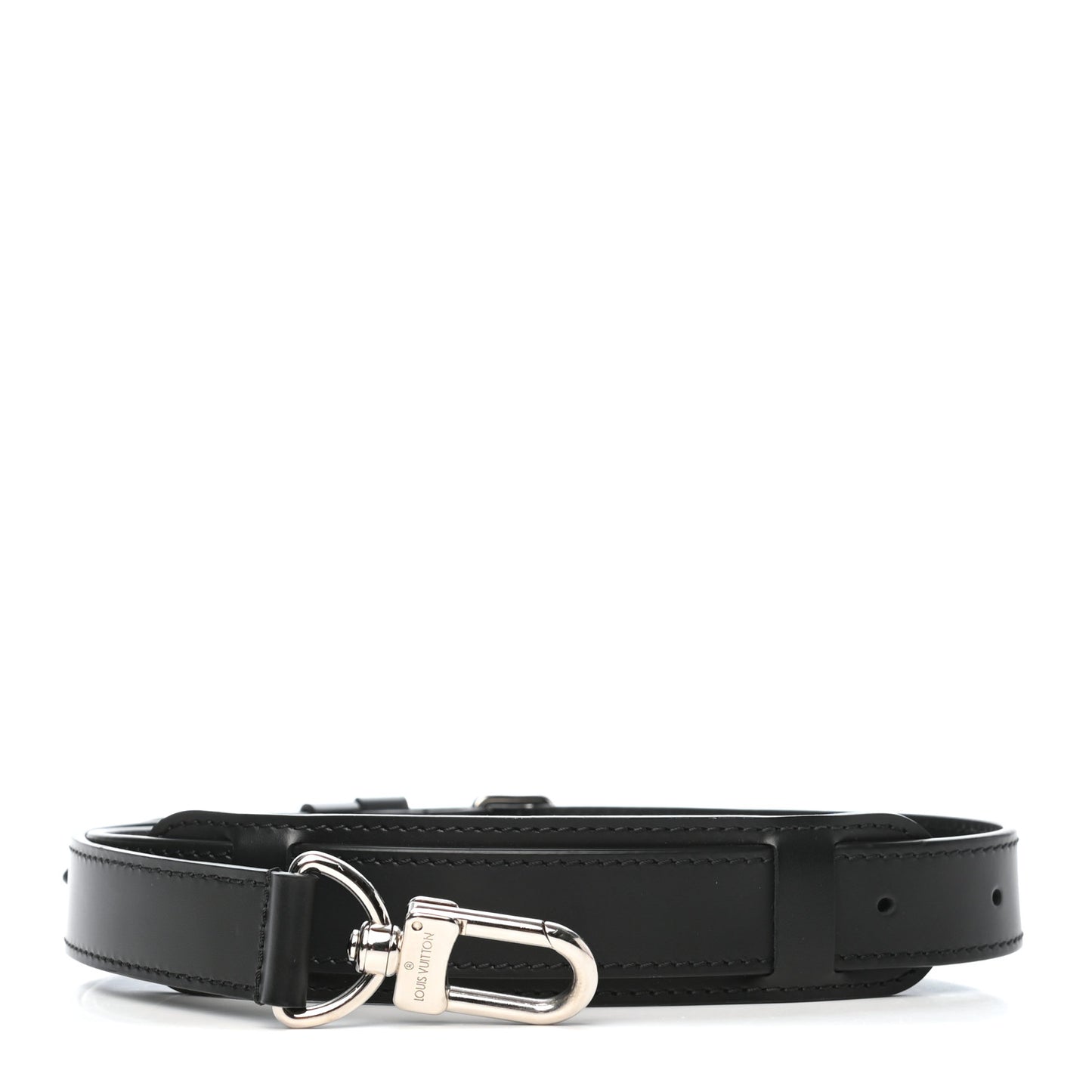 Calfskin Adjustable Keepall Bandouliere Shoulder Strap Black