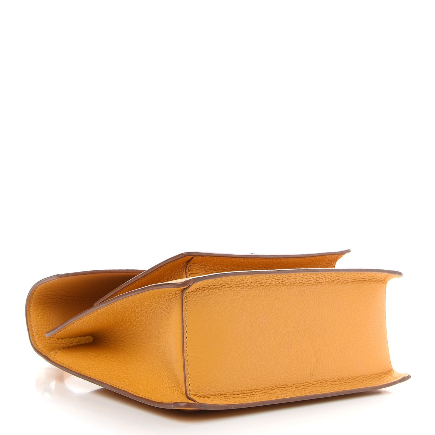 Grained Calfskin Small Patricia Satchel Golden Mango