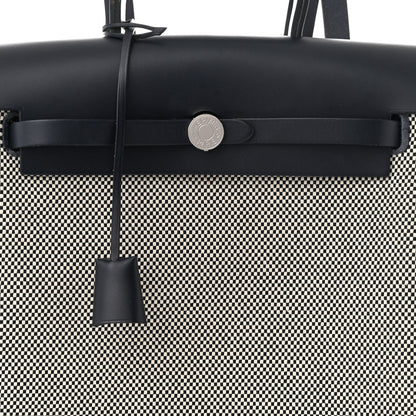 Hermes Criss Viking Vache Hunter Herbag a Dos Zip Retourne Backpack Ecru Bleu Indigo 9 of 14