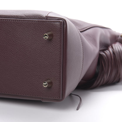 Christian Louboutin Empire Calf Spikes Fringe Eloise Hobo Bordeaux 10 of 10