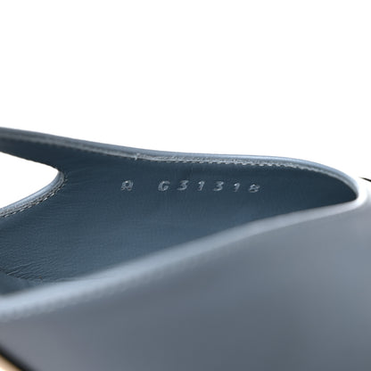 Chanel Lambskin Grosgrain Cap Toe CC Slingback Pumps 39 Black 8 of 9