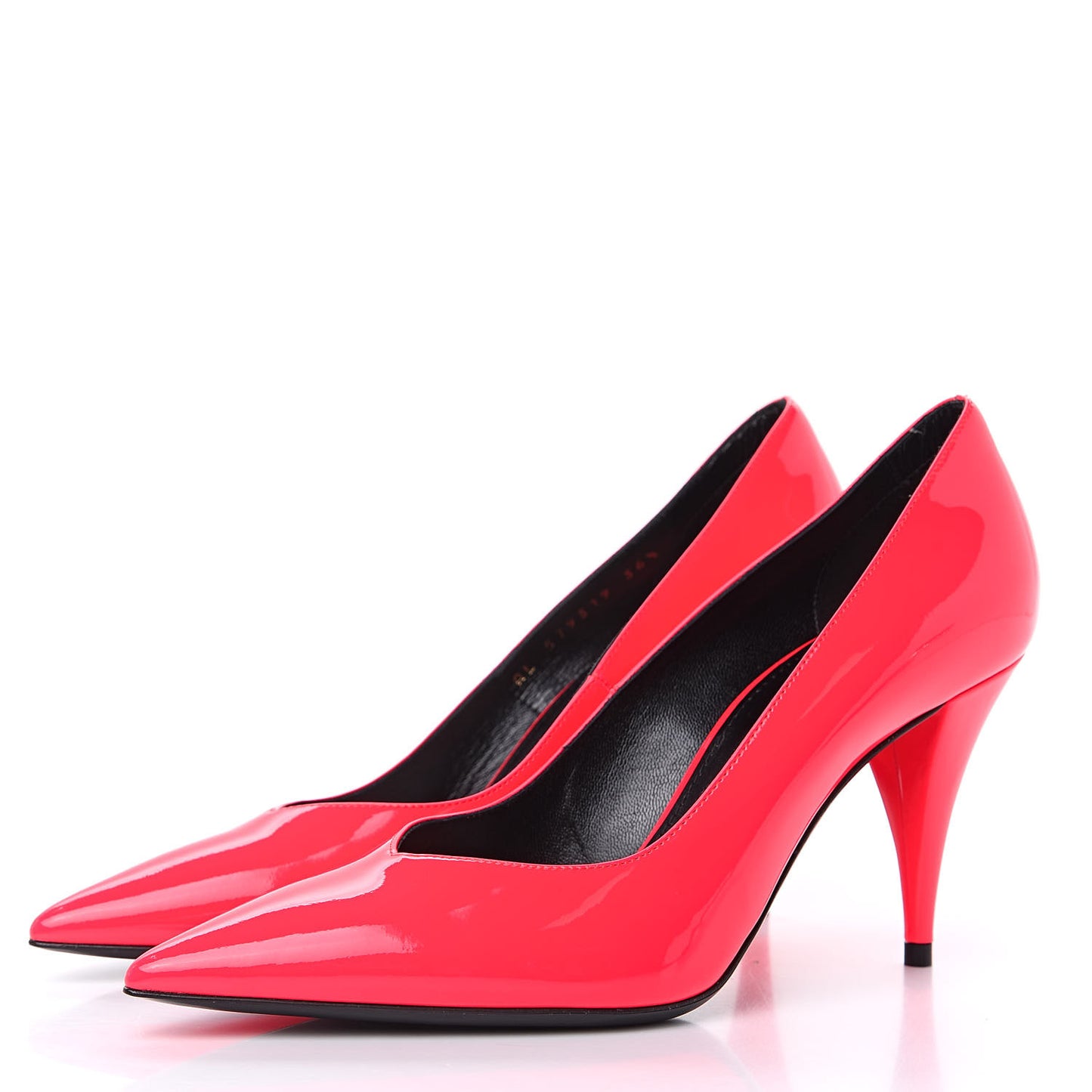 Patent Calfskin Kiki 85 Pumps 36.5 Fuxia Fluo