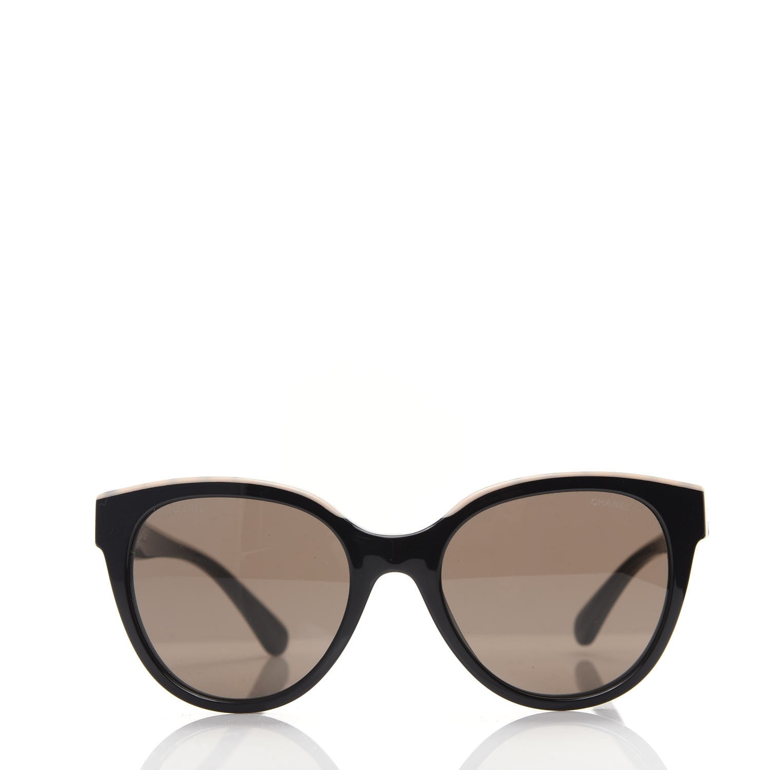 Chanel Acetate CC Butterfly Sunglasses 5414 Black Beige 2 of 9