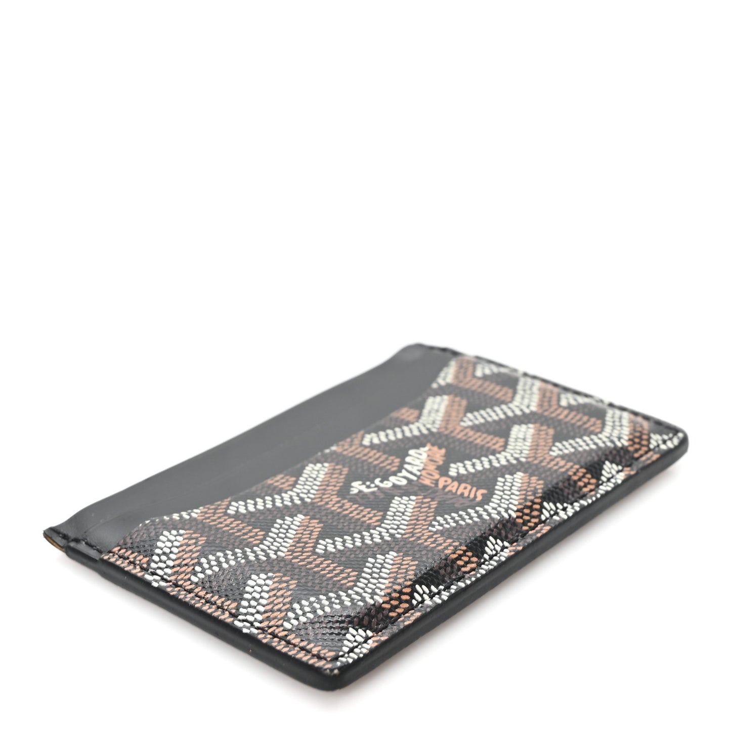 Goyardine Saint Sulpice Card Holder Black