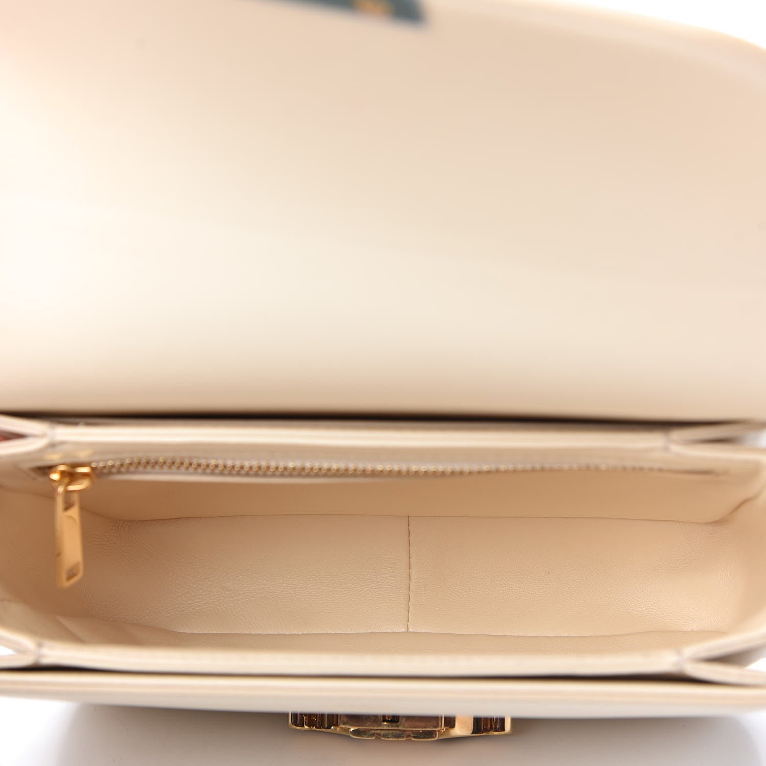 Celine Shiny Calfskin Small Triomphe Vanilla 5 of 10