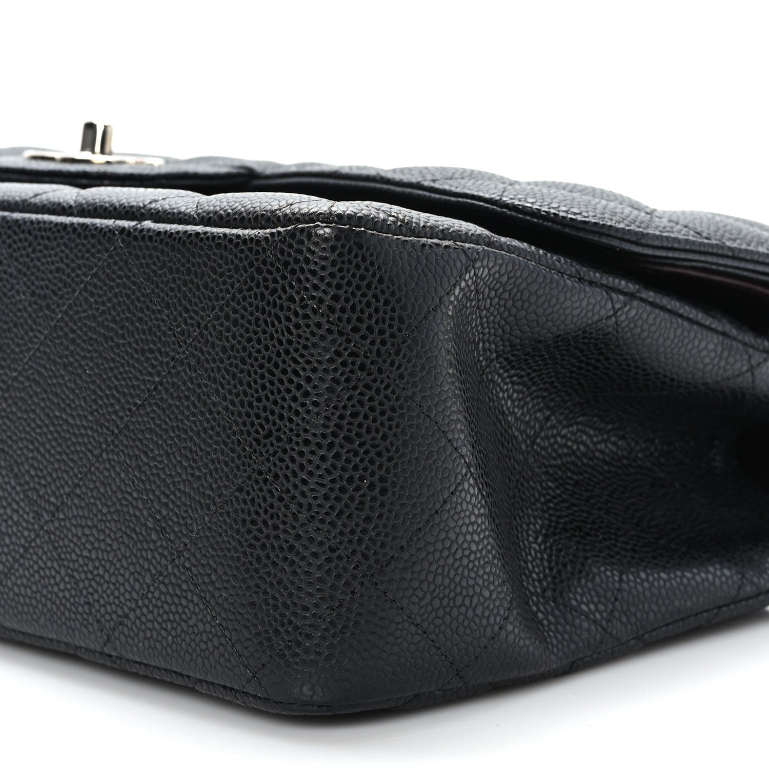 Chanel Caviar Quilted Jumbo Double Flap Black 9 of 10