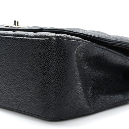 Chanel Caviar Quilted Jumbo Double Flap Black 9 of 10