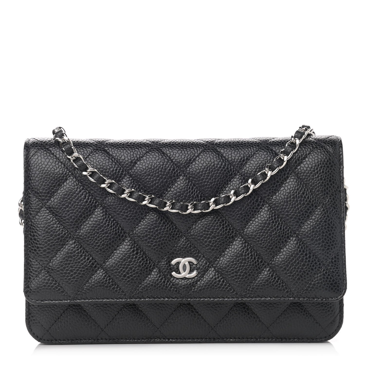 Chanel Caviar Quilted Wallet On Chain WOC Black 1 of 13