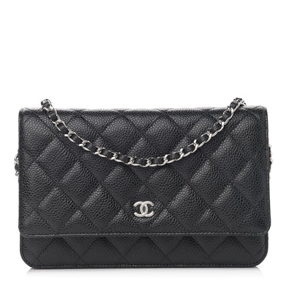 Chanel Caviar Quilted Wallet On Chain WOC Black 1 of 13