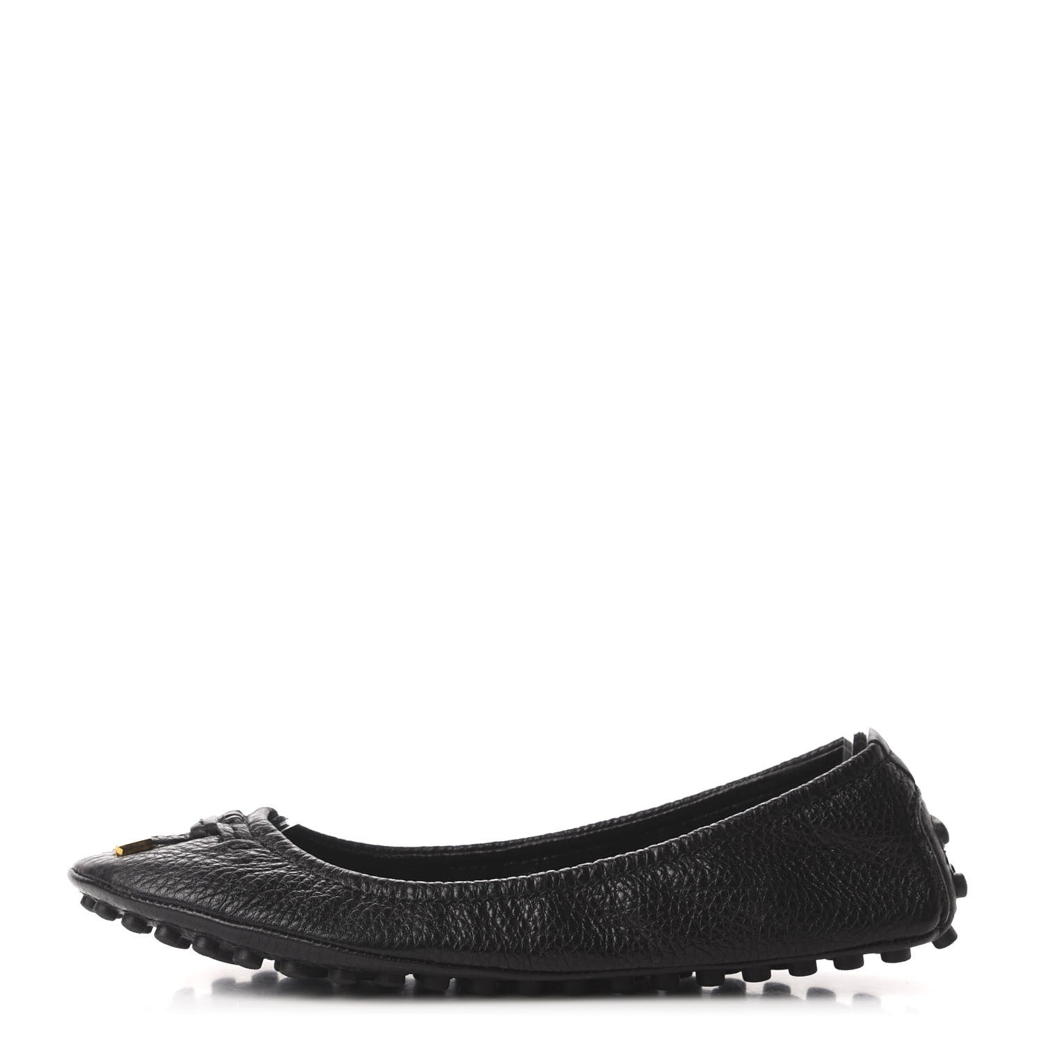 Louis Vuitton Calfskin Lemon Ballerina Flats 37 Black 1 of 9