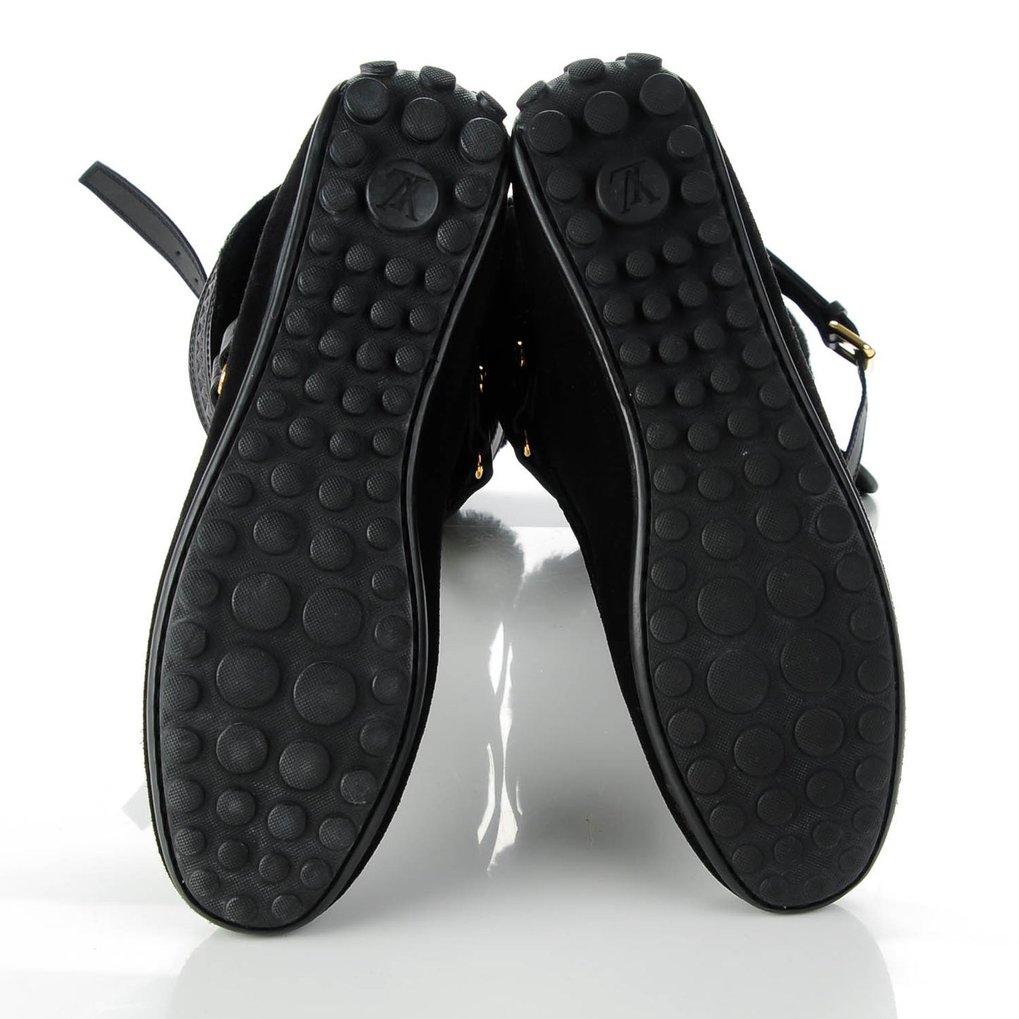Suede Shearling High Boots 39 Black