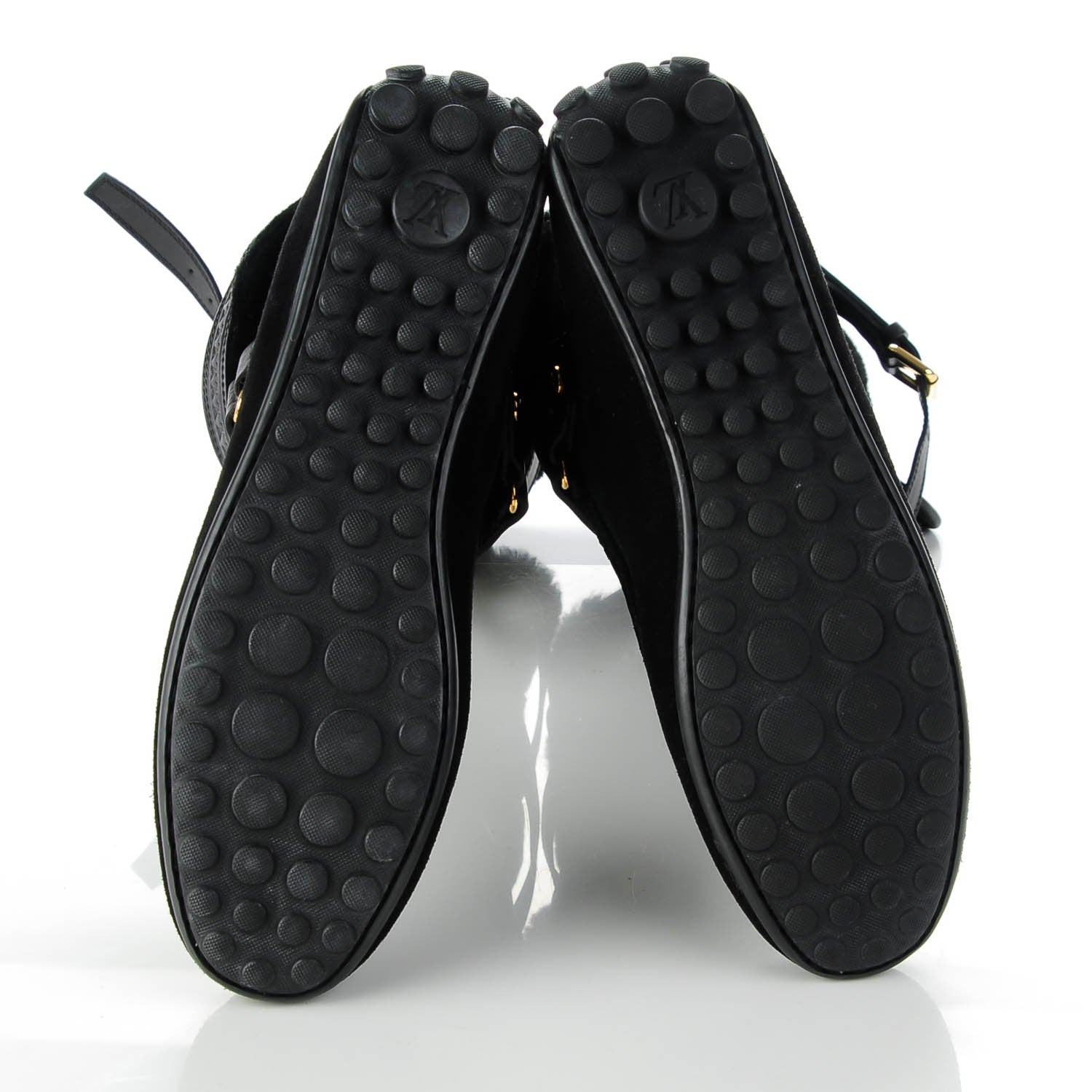 Louis Vuitton Suede Shearling High Boots 39 Black 5 of 6
