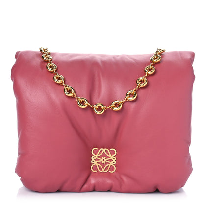Loewe Lambskin Goya Puffer Bag Plumrose 1 of 8