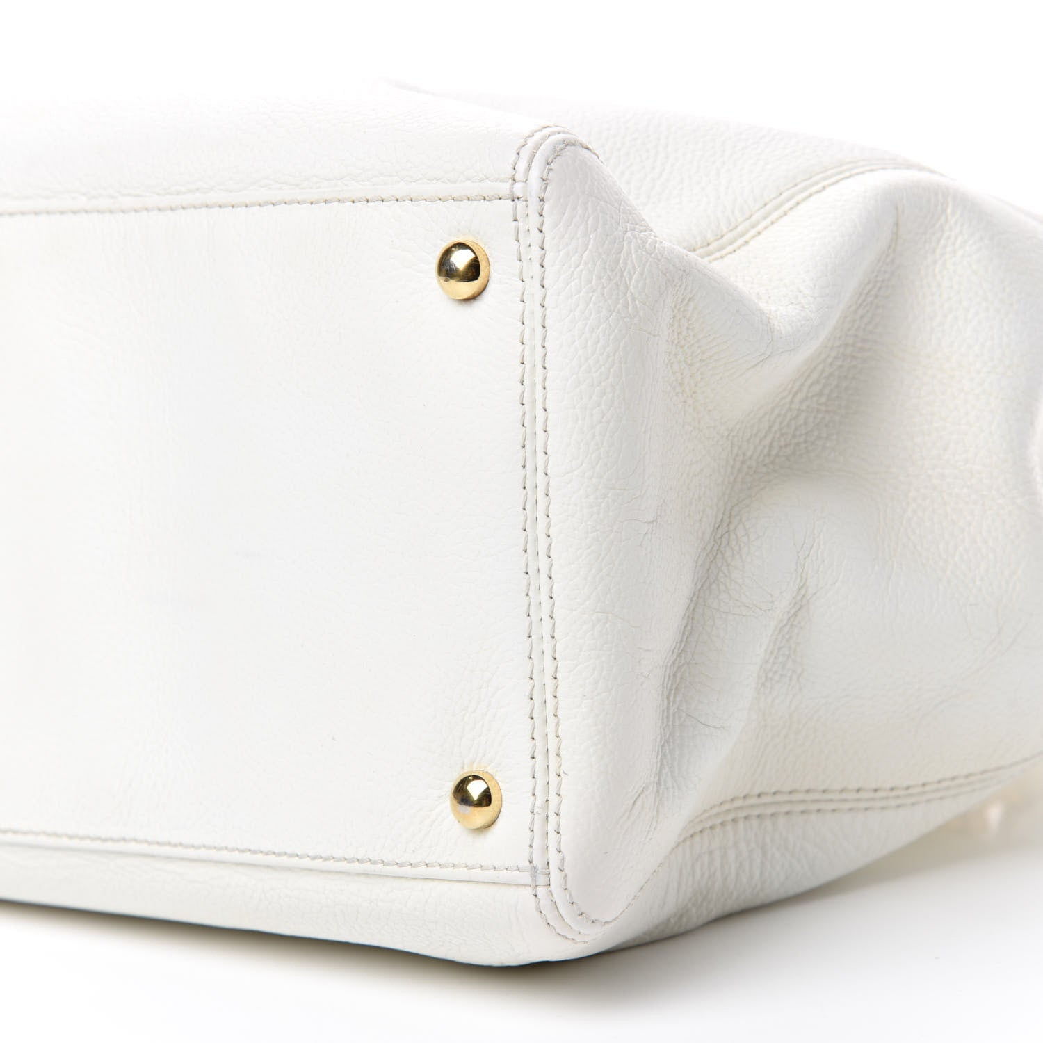 Chanel Calfskin Cerf Executive Shopper Tote White 8 of 16