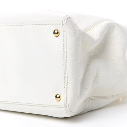 Chanel Calfskin Cerf Executive Shopper Tote White 8 of 16