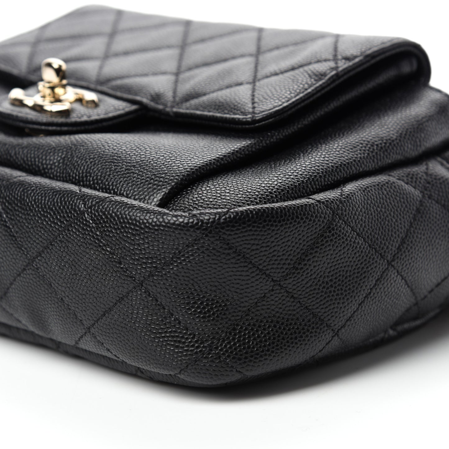 Caviar Quilted CC Day Camera Case Black