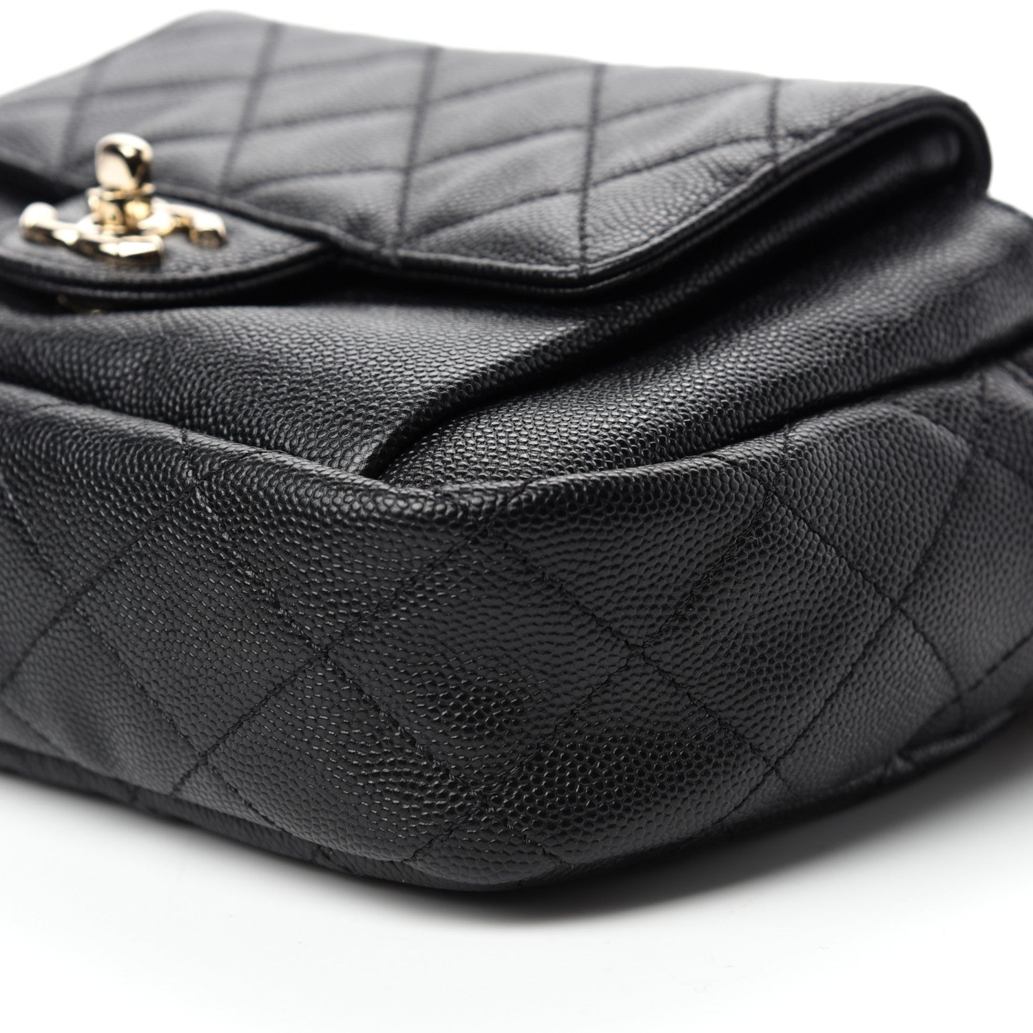 Chanel Caviar Quilted CC Day Camera Case Black 7 of 10