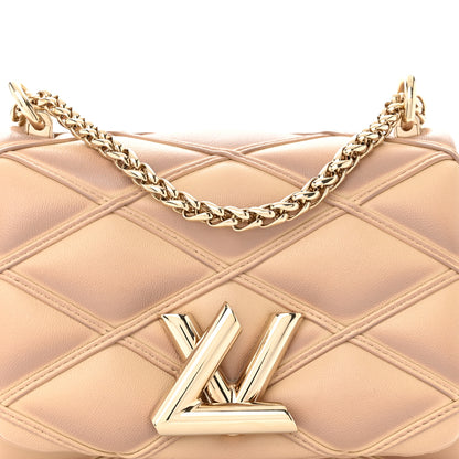 Louis Vuitton Lambskin Malletage Pico GO-14 Beige Pink 7 of 10
