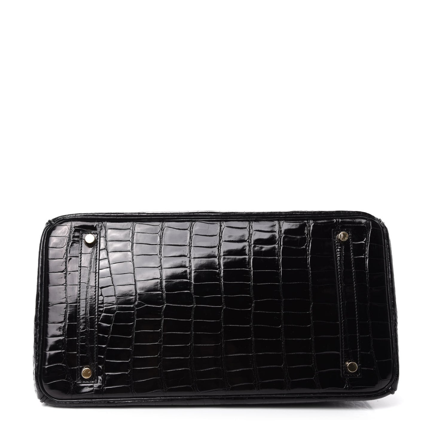 Shiny Porosus Crocodile Birkin 35 Black