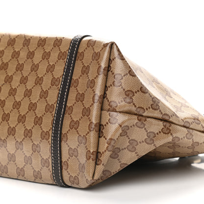 Gucci Crystal Monogram Medium Joy Tote Beige Ebony Testa di Moro 9 of 9
