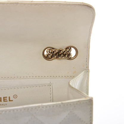 Chanel Patent Quilted Evening Star East West Flap White 10 of 13