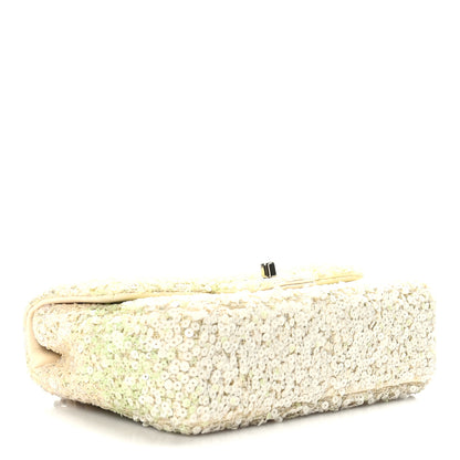 Chanel Shaded Sequin Mini Flap Light Green White Ecru 4 of 10