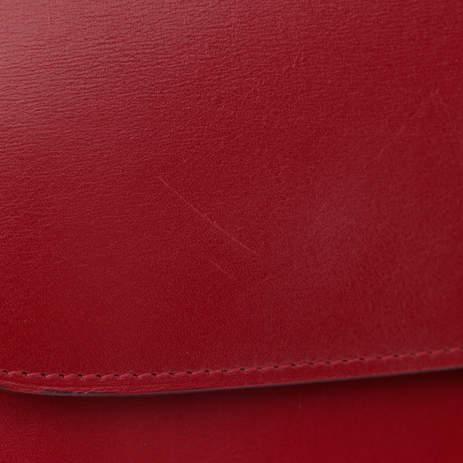 Celine Box Calfskin Medium Classic Box Flap Bag Red 14 of 14