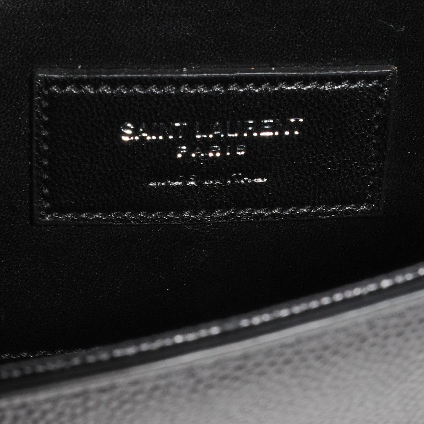 Grain De Poudre Classic Monogram Clutch Nero Black