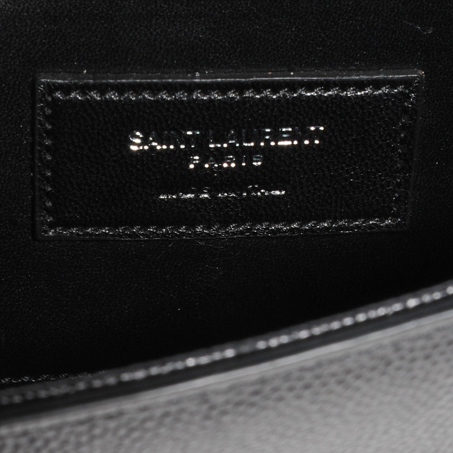 Saint Laurent Grain De Poudre Classic Monogram Clutch Nero Black 7 of 8