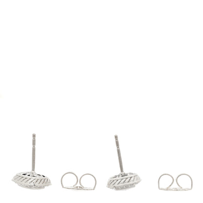 David Yurman Sterling Silver Diamond Black Onyx 5mm Petite Albion Earrings 3 of 4