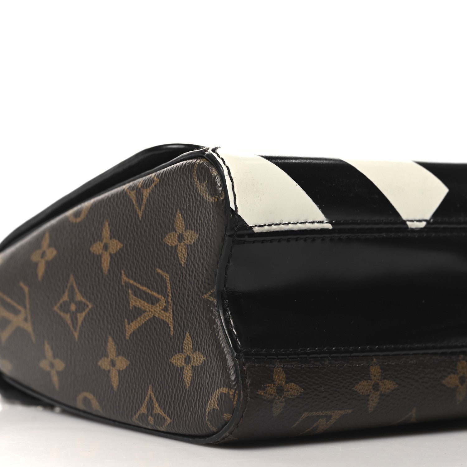 Louis Vuitton Calfskin Monogram Studded Twist Shoulder Bag MM 8 of 9