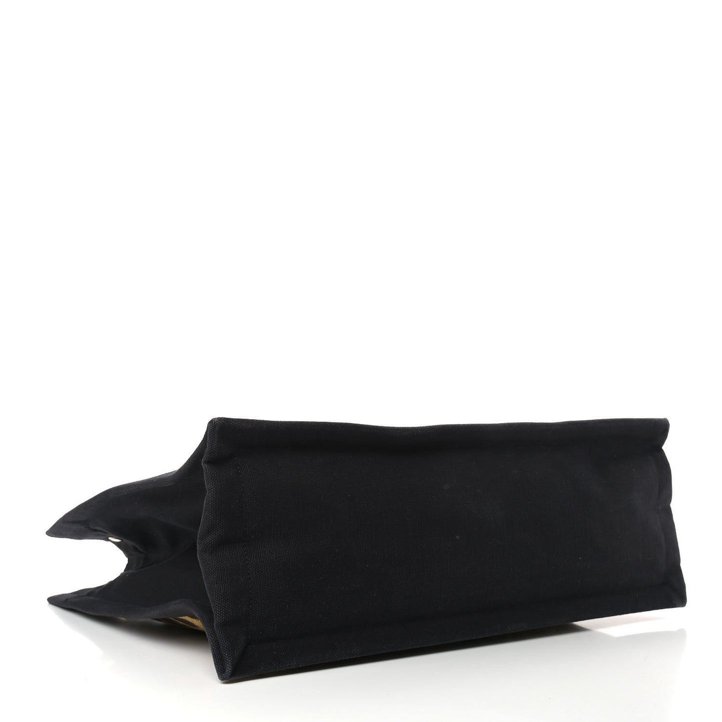 Canvas Calfskin Leopard Print Rive Gauche Noe Tote Natural Black