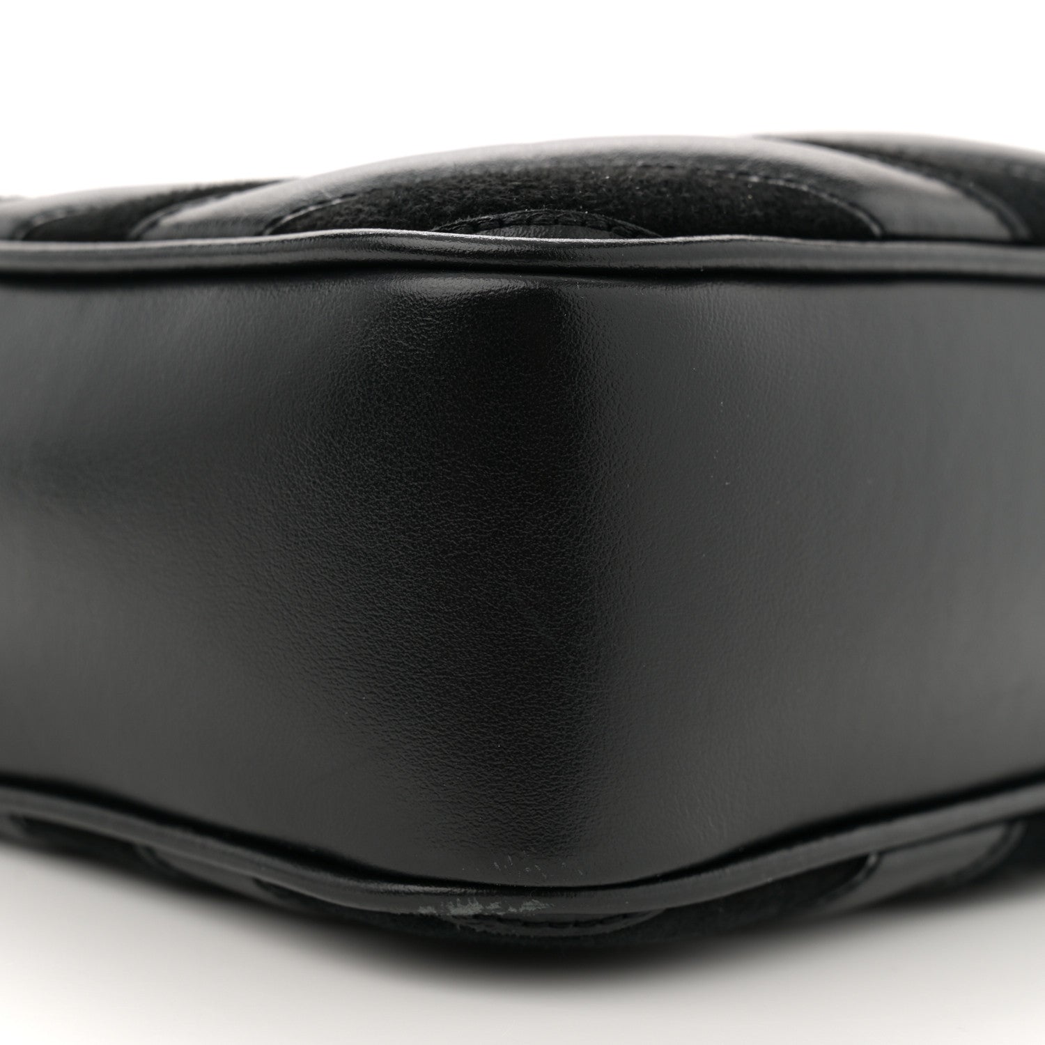 Saint Laurent Calfskin Suede Matelasse Monogram Lou Camera Bag Black 9 of 13