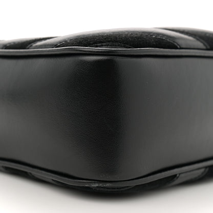 Saint Laurent Calfskin Suede Matelasse Monogram Lou Camera Bag Black 9 of 13