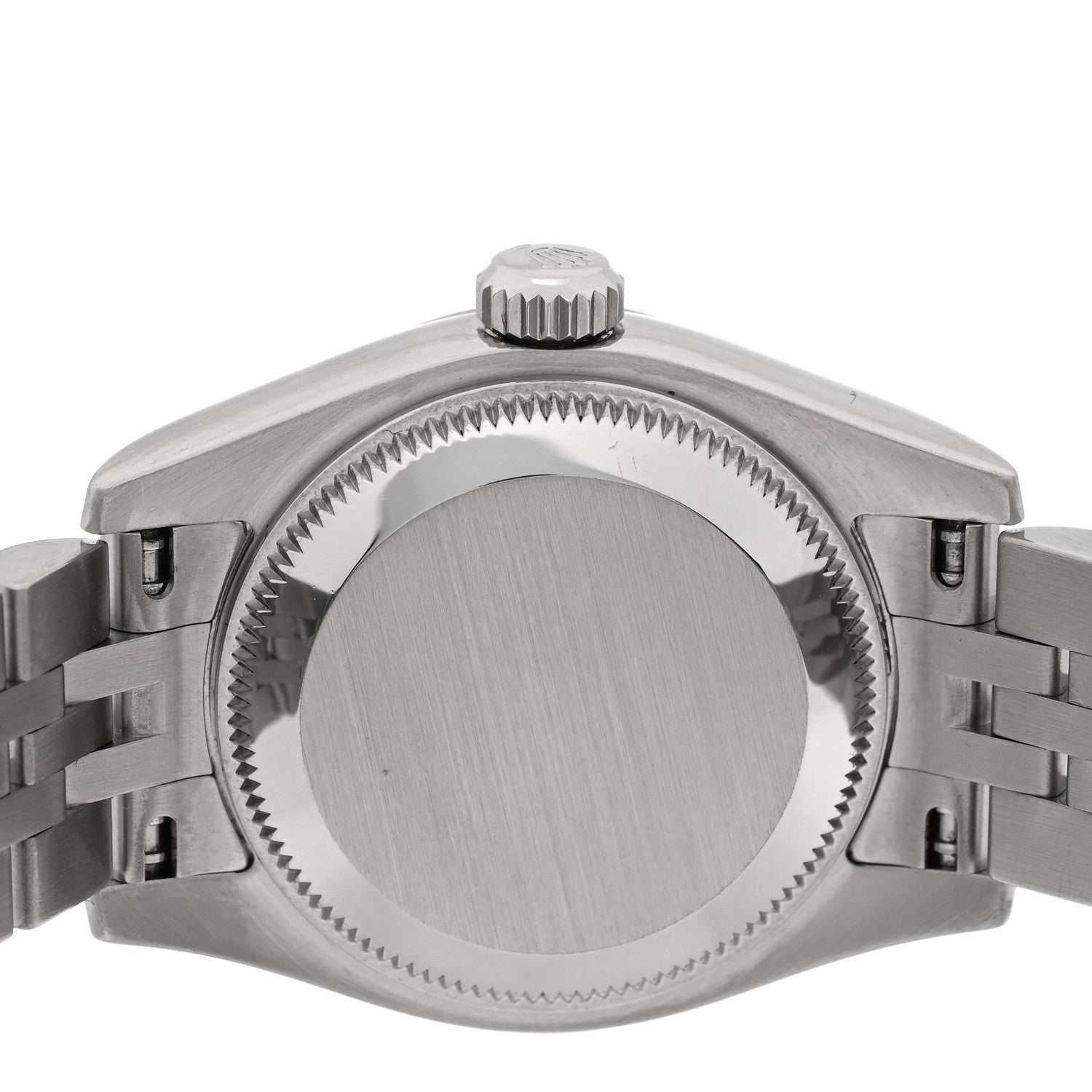 Rolex Stainless Steel 18K White Gold Diamond 26mm Oyster Perpetual Datejust Watch Black 179174 4 of 5