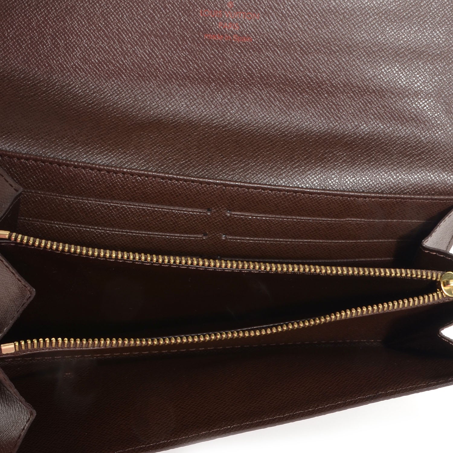Louis Vuitton Damier Ebene Sarah Wallet 5 of 8