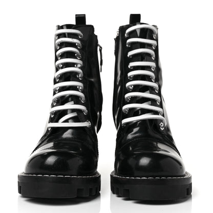 Louis Vuitton Glazed Calfskin Star Trail Ankle Boots 37 Black 2 of 6