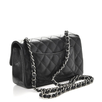 Chanel Iridescent Caviar Quilted Mini Rectangular Flap Black 3 of 8