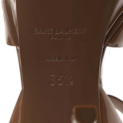 Saint Laurent Patent Tribute 75 Platform Sandals 36.5 Nude 8 of 8