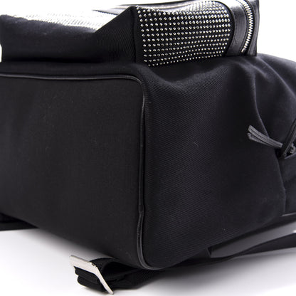 Saint Laurent Canvas City Studded Backpack Black 8 of 9