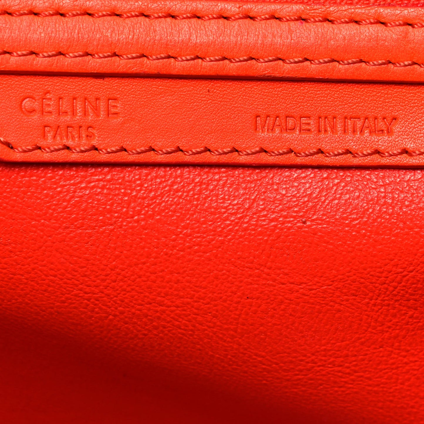 Smooth Calfskin Mini Luggage Orange