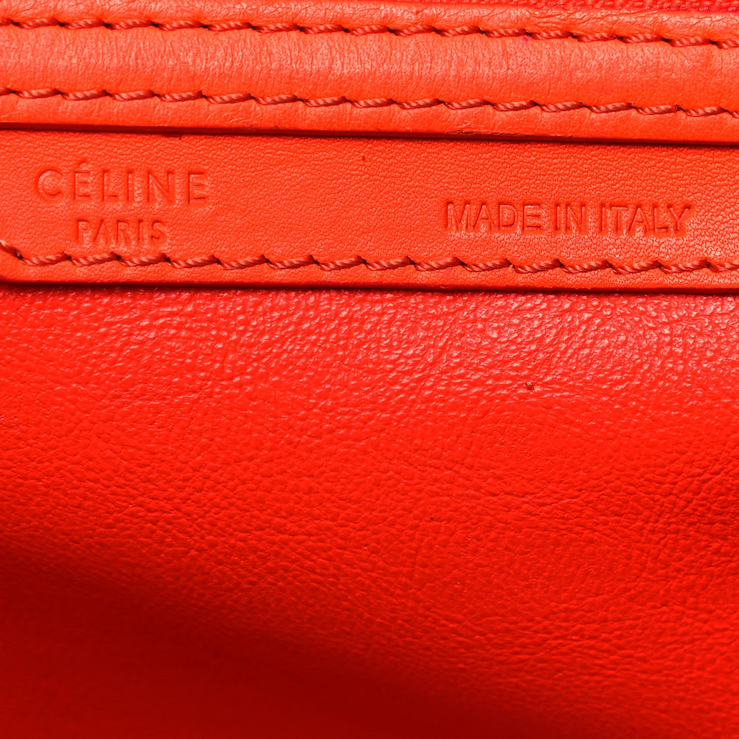 Celine Smooth Calfskin Mini Luggage Orange 10 of 26