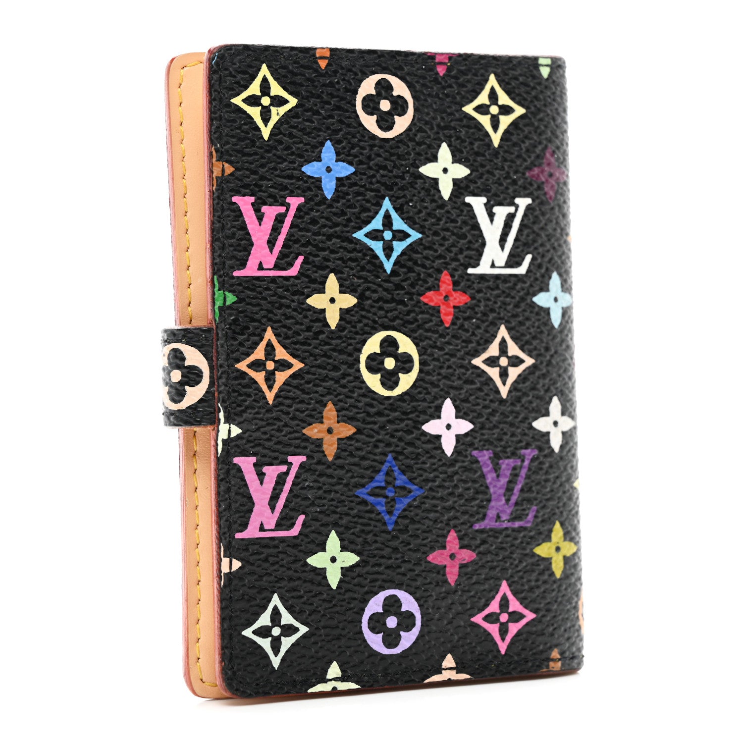 Louis Vuitton Monogram Multicolor Carnet de Bal Mini Agenda Cover Black 3 of 8