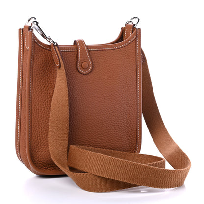 Hermes Taurillon Clemence Evelyne TPM Gold 2 of 4