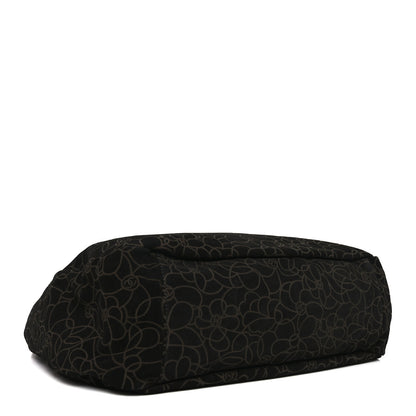 Chanel Suede Camellia Hobo Bag Black 7 of 19