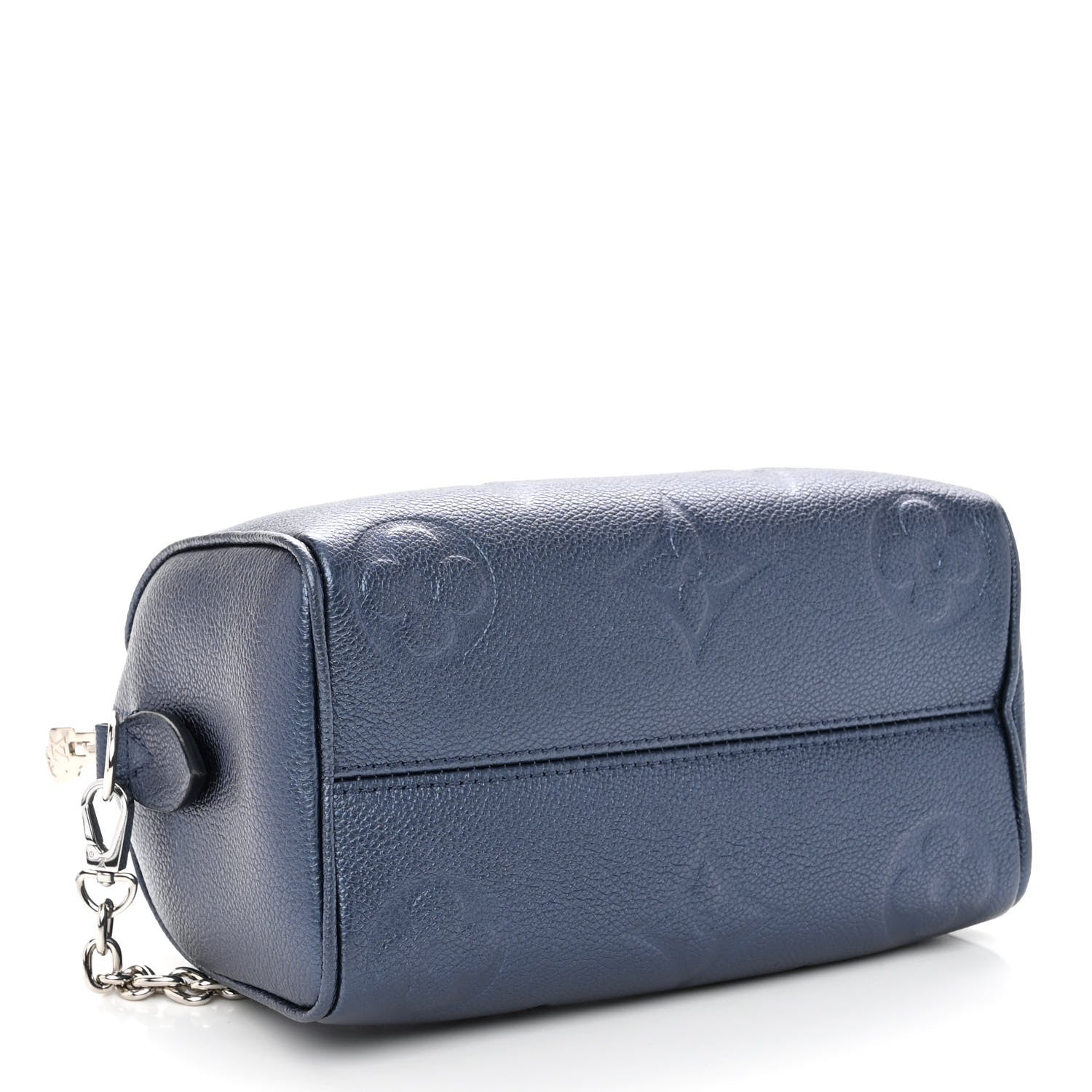 Louis Vuitton Metallic Empreinte Monogram Giant Speedy Bandouliere 20 Navy Nacre 4 of 9
