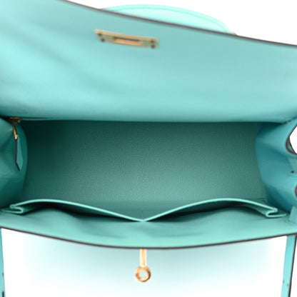 Hermes Epsom Kelly Sellier 28 Bleu Atoll 5 of 14