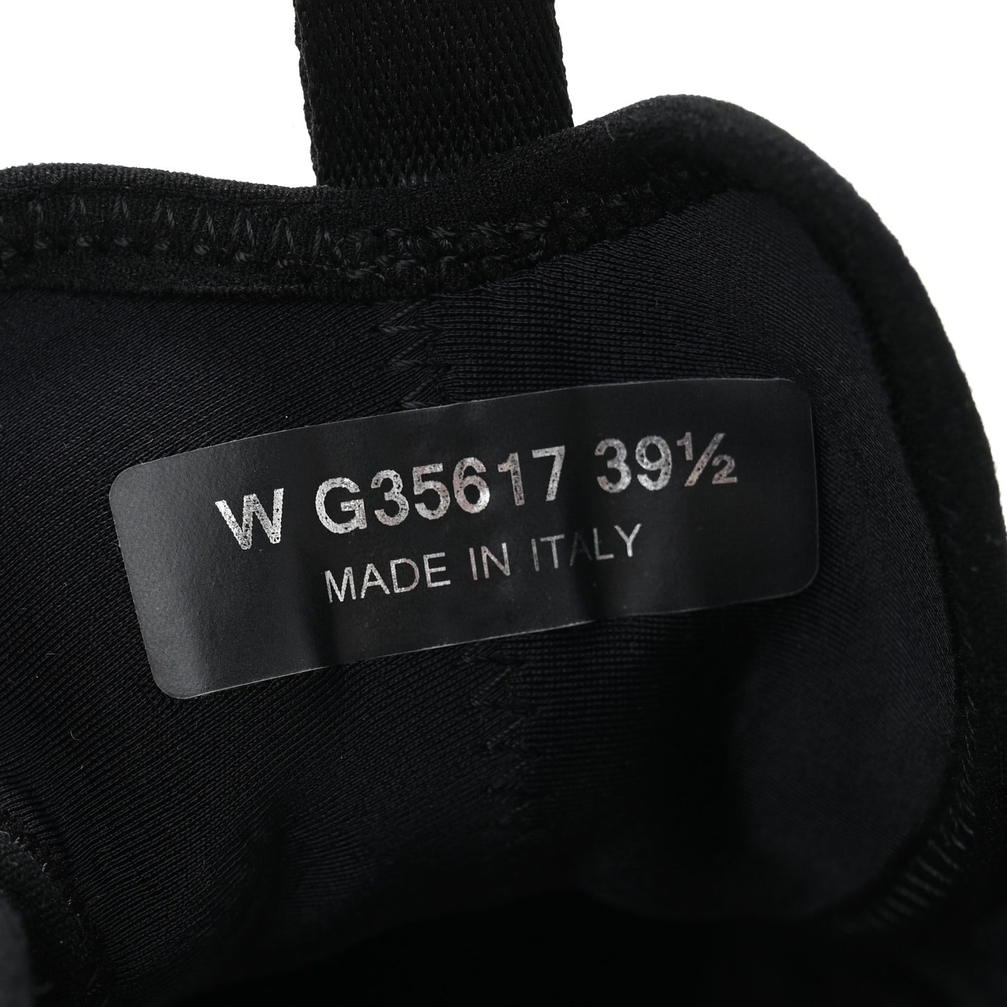 Velvet Calfskin Mixed Fibers CC Sneakers 39.5 Black